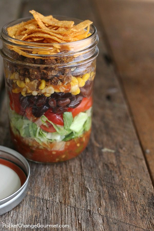 Taco Salad in a Jar