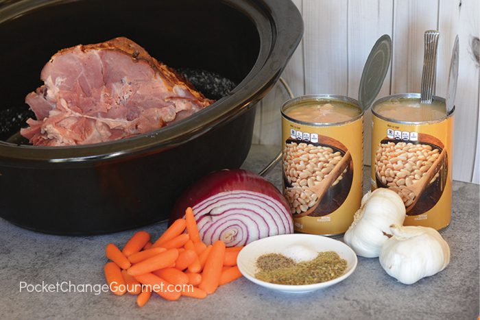 Ham and Bean Crockpot Soup Ingredients