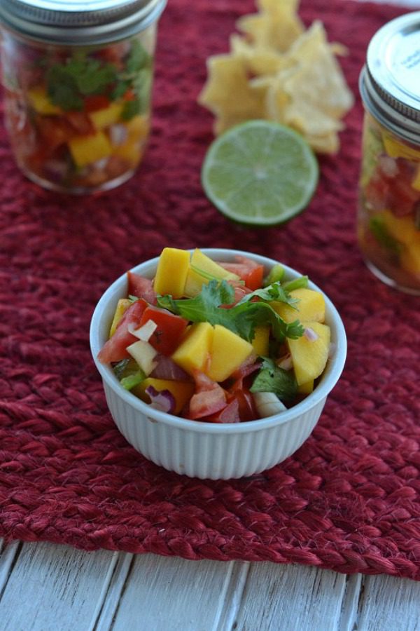 Homemade Mango Salsa from Teaspoon of Goodness