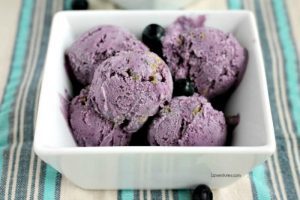 Blueberry Graham Cracker Ice Cream from Eat Move Make