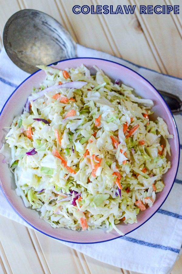 Homemade Coleslaw Recipe from Just 2 Sisters