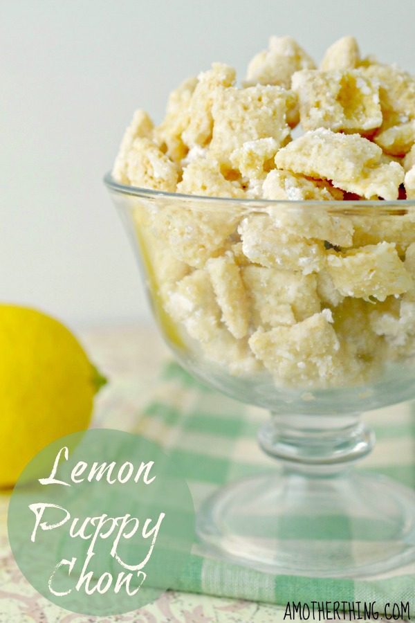 Vanilla Lemon Puppy Chow from A Mother Thing