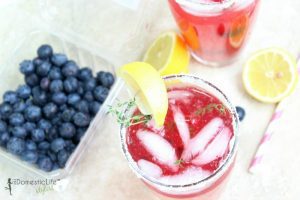 Summer Thyme Blueberry Lemonade from The Domestic Lifestylist