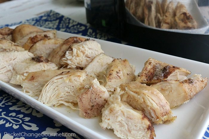 Looking for something different while still being easy? Well look no further than this Slow Cooker Garlic Chicken! It's about as easy to make as normal chicken, but with a unique flavor.