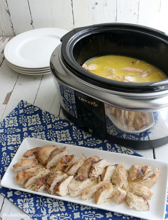 Looking for something different while still being easy? Well look no further than this Slow Cooker Garlic Chicken! It's about as easy to make as normal chicken, but with a unique flavor.