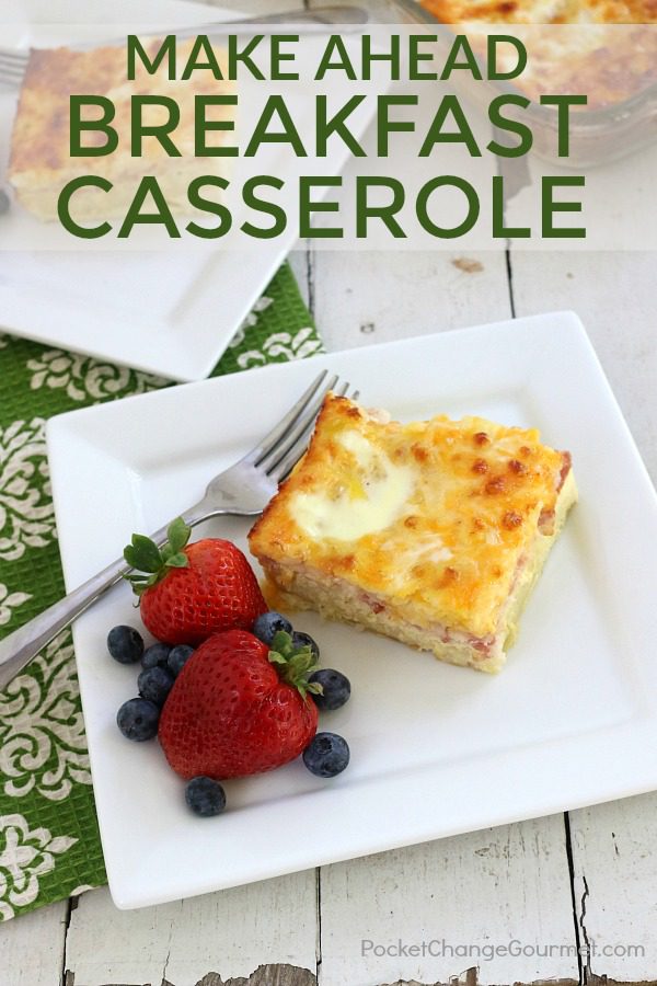 MAKE AHEAD BREAKFAST CASSEROLE - Getting the kids ready can be a handful, but making breakfast on top of that? Forget about it! But wait, what if you actually could? Skip the preparation in the morning with this make ahead breakfast casserole.