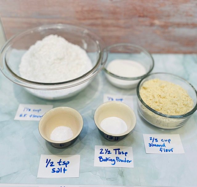 Measure and set aside scone dry ingredients.
